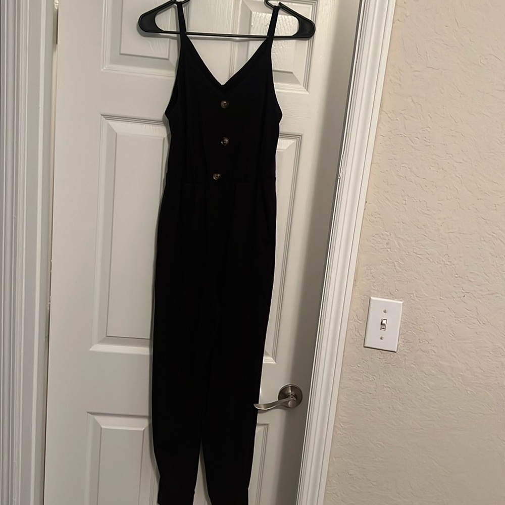 Womens size small like new black jumpsuit